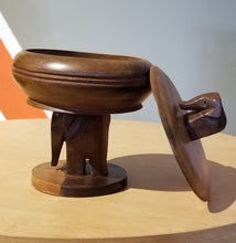Load image into Gallery viewer, Nigerian Hand-Carved Elephant Dish