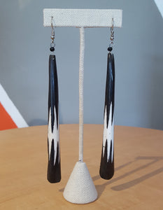 'Long Journey' Bone Earrings