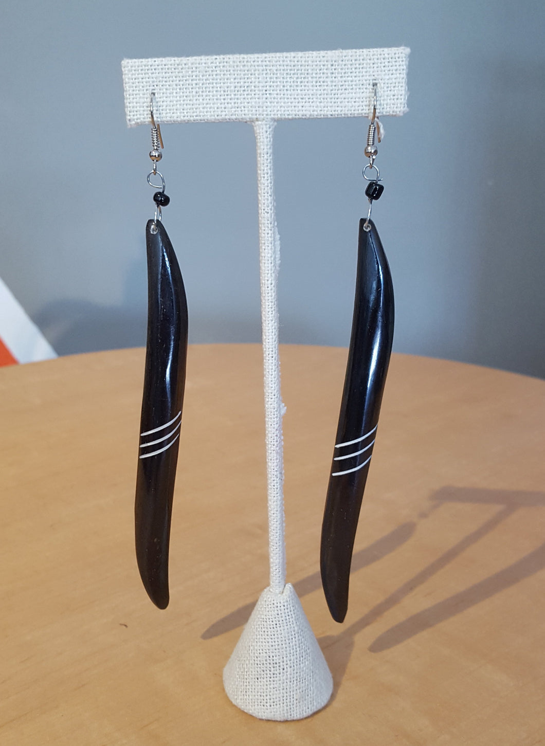 'Long Journey' Bone Earrings