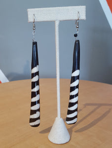 'Long Journey' Bone Earrings