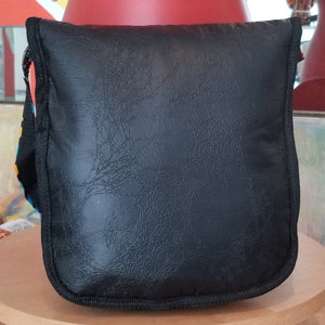 'Gye Nyame' Leather Messenger Bag
