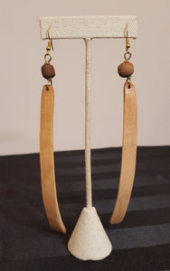 Kenyan African Wood Earrings