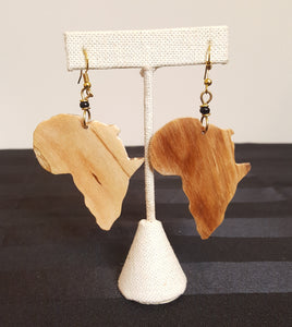 Kenyan African Wood Earrings