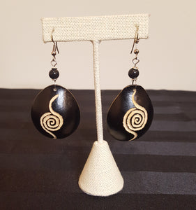 Black Gourd Calabash Earrings