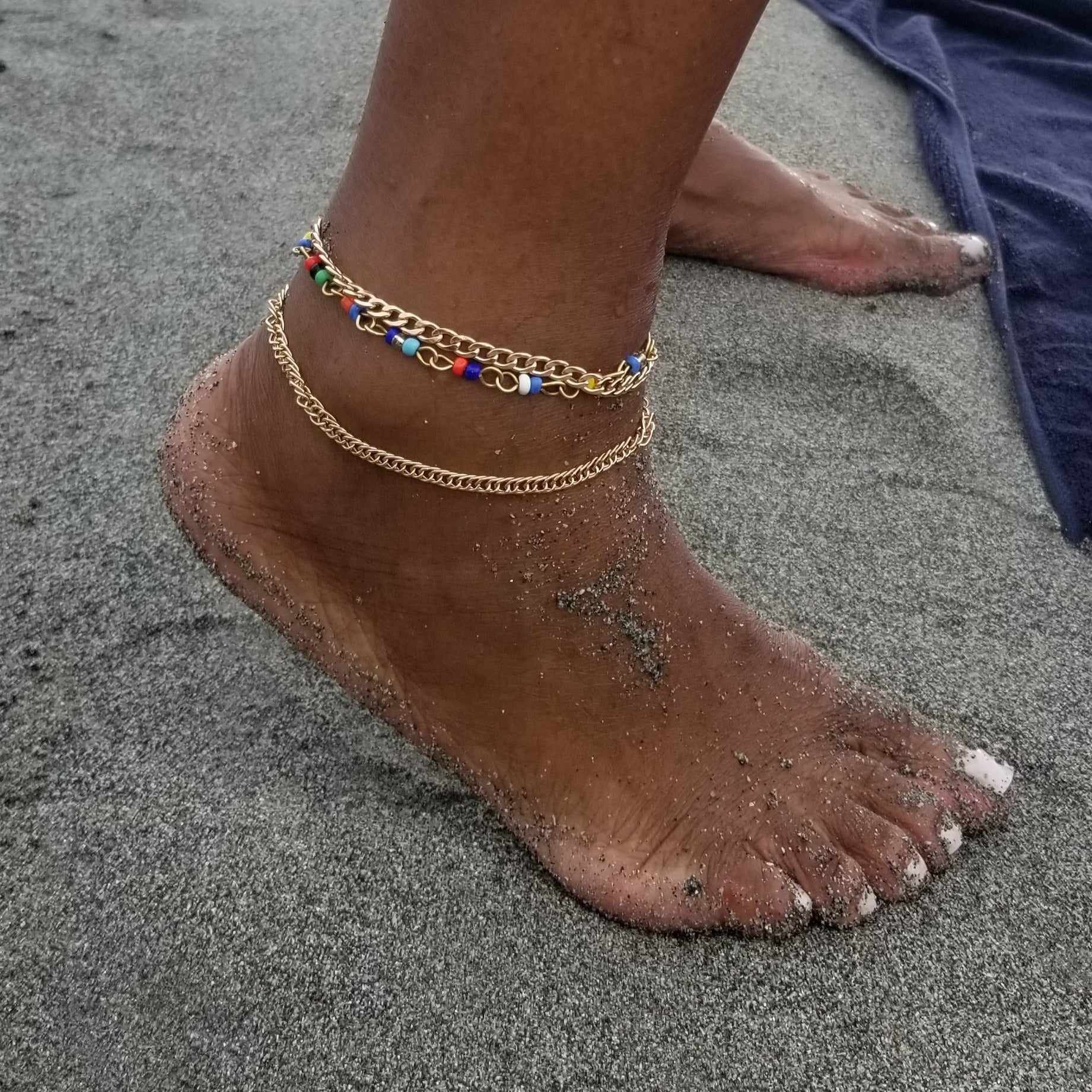 Wholesale African Boho Beach Jewelry Handmade Colorful Flower Charms Ankle  Bracelet Foot Slave Chain Rice Seed Beaded Bohemian Anklets From  malibabacom