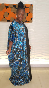 Nigerian Icy Blue Luxury Kaftan