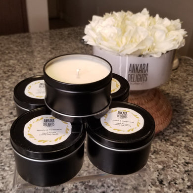 Luxury Hand-Poured Soy Candles (8oz tin)