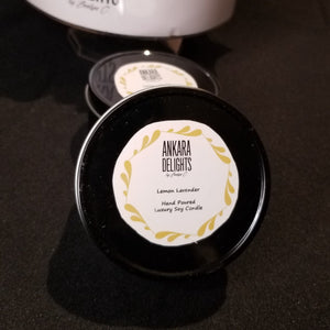 Luxury Hand-Poured Soy Candles (8oz tin)