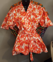 Load image into Gallery viewer, African Print Peplum Wrap Tops