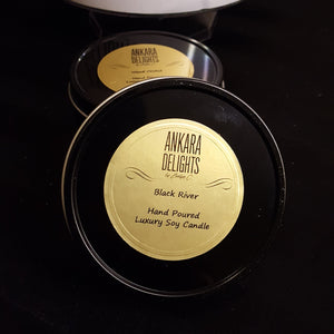 Luxury Hand-Poured Soy Candles (8oz tin)