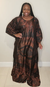 Tie-Dye Adire Silk Kaftans