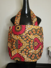 Load image into Gallery viewer, Large Reversible African Print Tote Bags