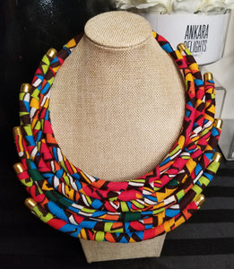 Kitenge (Ankara) 6-Row Necklaces