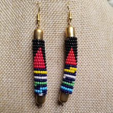 Load image into Gallery viewer, Maasai Bead Rod Earrings