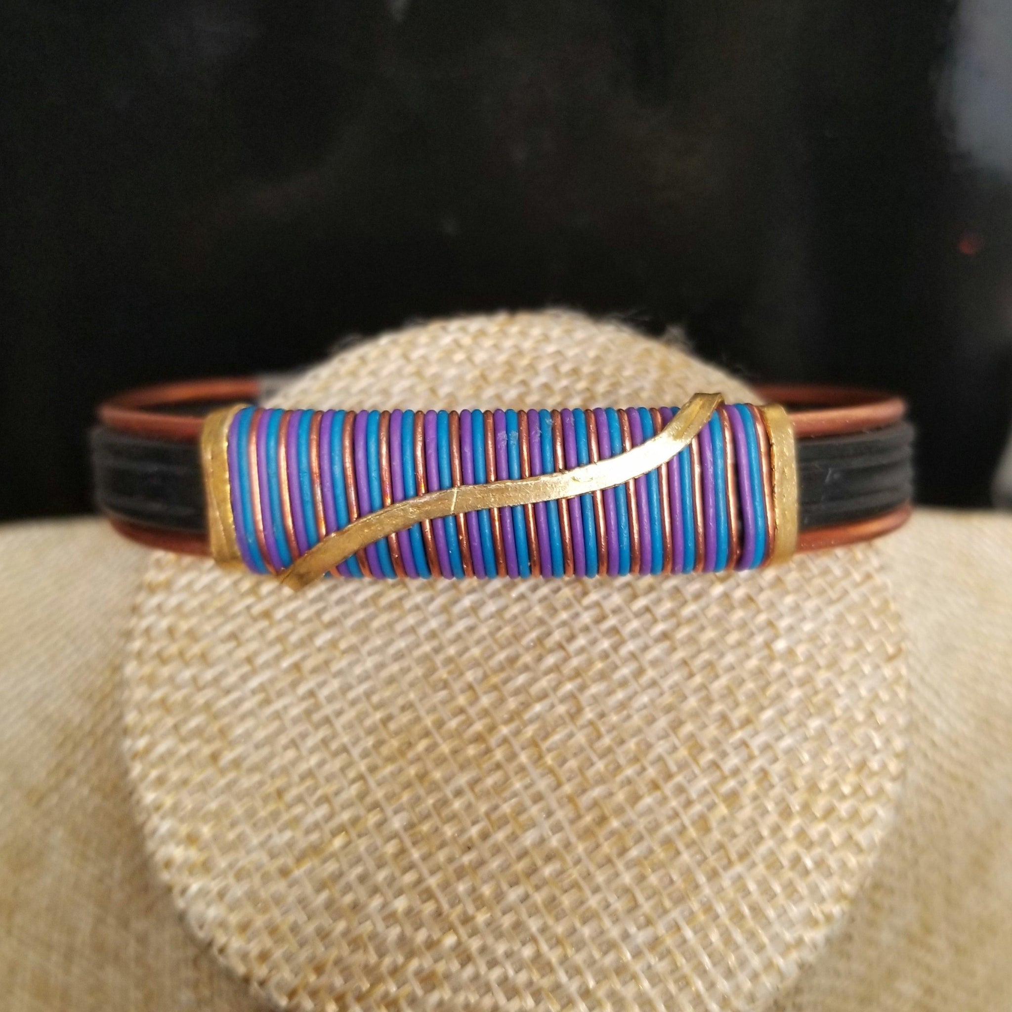Unisex Black Etched Tuareg Bracelet – Ankara Delights