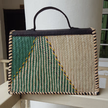 Load image into Gallery viewer, Handwoven Box Raffia Handbag