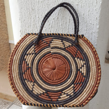 Load image into Gallery viewer, Handwoven Round Raffia Handbags - Large