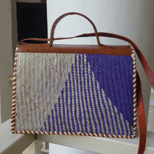 Load image into Gallery viewer, Handwoven Box Raffia Handbag