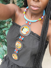 Load image into Gallery viewer, Maasai Triple Pendant Necklace