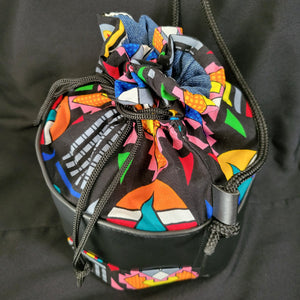 Ghanaian African Print Bucket Bag