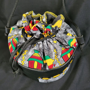 Ghanaian African Print Bucket Bag