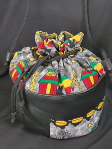 Ghanaian African Print Bucket Bag