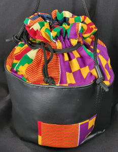 Ghanaian African Print Bucket Bag