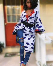 Load image into Gallery viewer, Reversible African Print Kimono Jacket