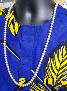 Ethiopian Pewter & Brass Necklace