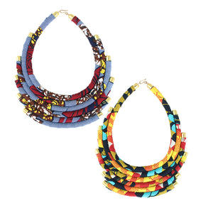 Kitenge (Ankara) 6-Row Necklaces