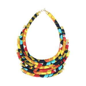 Kitenge (Ankara) 6-Row Necklaces