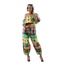 Load image into Gallery viewer, African Print Ruffle Jumpsuits