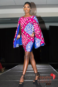 Wamuiru Double Cape Dress