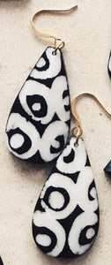 Kenyan Batik Bone Earrings *New Styles Added*