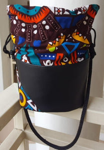 Ghanaian African Print Bucket Bag