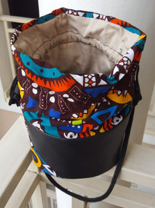 Ghanaian African Print Bucket Bag