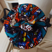 Load image into Gallery viewer, Ghanaian African Print Bucket Bag