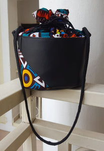 Ghanaian African Print Bucket Bag