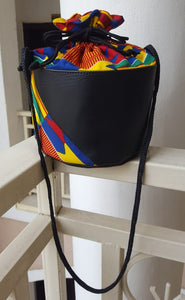 Ghanaian African Print Bucket Bag