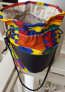 Ghanaian African Print Bucket Bag