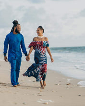 Load image into Gallery viewer, Pink &amp; Blue &#39;Anwu&#39; Elastic Gown