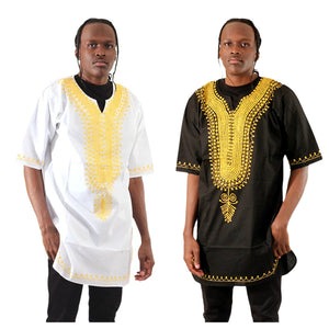 Gold Embroidered Tunic - White