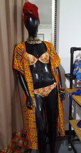 Load image into Gallery viewer, Unisex Kente Print Open Kaftan
