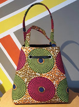 Load image into Gallery viewer, Ankara Circle Print Handbag