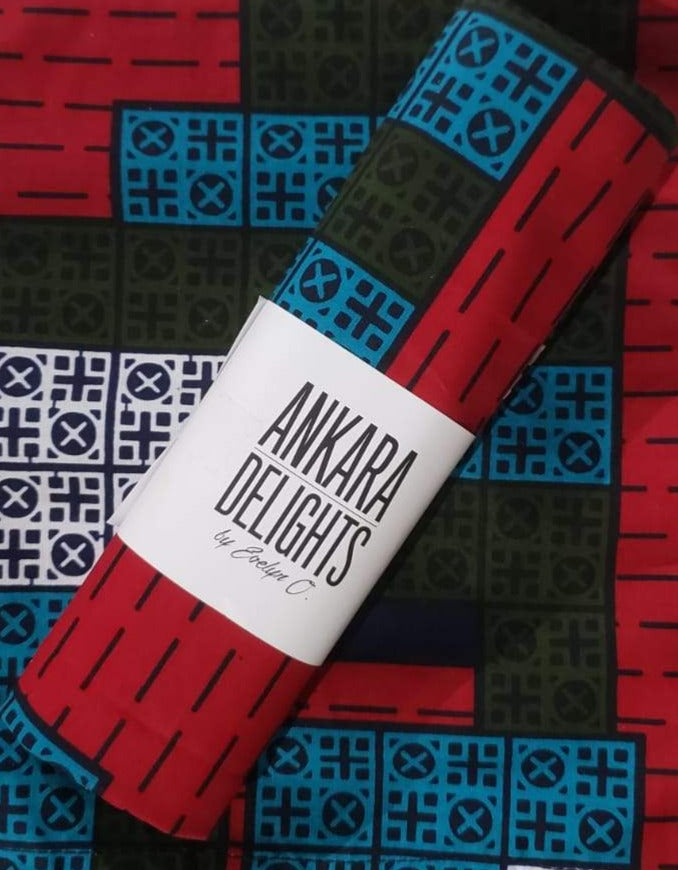 'Tetris' Head Wrap (2 yds)