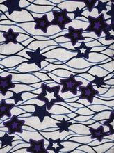 Load image into Gallery viewer, &#39;Purple Star&#39; Head Wrap (1 yd)