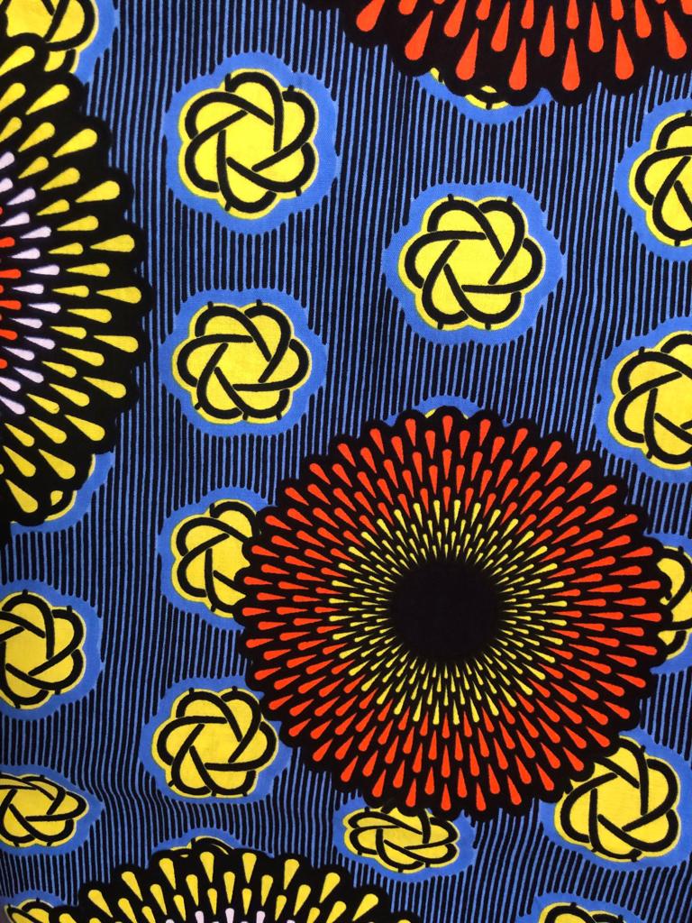 Sunflower Ankara Fabric (2 yds)