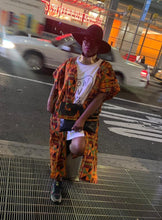 Load image into Gallery viewer, Unisex Kente Print Open Kaftan