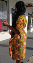 Load image into Gallery viewer, Kente Print Shift Dress