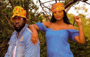 Unisex Kente Print Kufis (Caps)